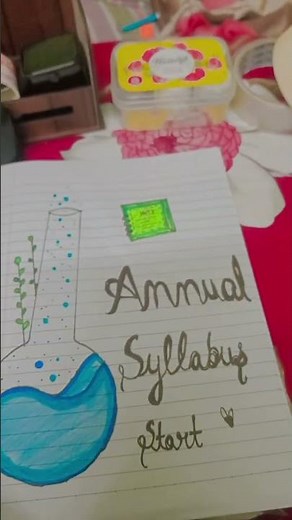 cute Annual syllabus start 🤩 idea 💖