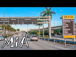 Miami International Airport Arrivals & Departures | 4K Driving Tour July 2023