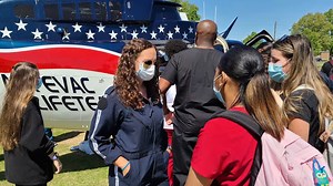 1.9K views · 40 reactions | MDCC ADN graduate Elizabeth Bellipanni, her supervisor Lee Williams and the Air Evac Lifeteam visited the Moorhead campus today to recruit Associate Degree Nursing students. | Mississippi Delta Community College | Facebook