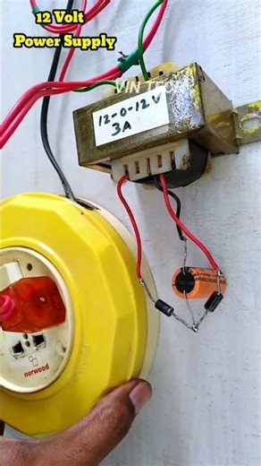 12 Volt Power Supply | #shorts | how to convert ac to dc 12 volt