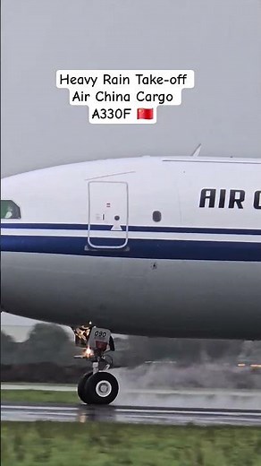 Air China Cargo A330 Freighter Takeoff From Amsterdam To Chengdu 🇨🇳