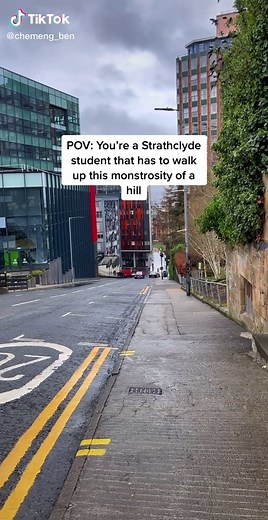 Challenging Hill at Dr. James Weir Building, Strathclyde University