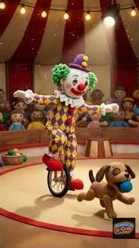 Jolly the Joker’s Cream Pie Circus Chaos! Puppet Stop-Motion Fun | WonderCub Club