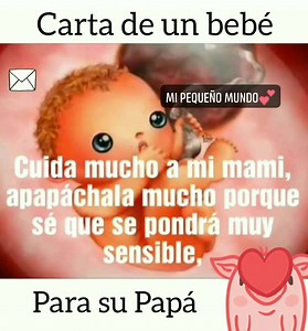 Hermosa carta de un bebé para su papá 🧔🏻❤ | Mi Pequeño Mundo