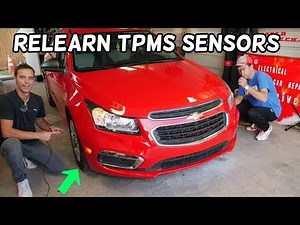 HOW TO RELEARN TPMS SENSORS SENSOR ON CHEVROLET CRUZE CHEVY SONIC