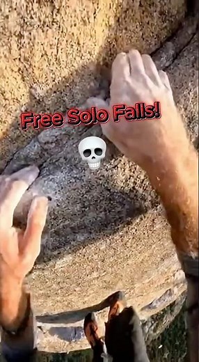 ☠️Free solo falls! | POV | Climber’s Nightmare!☠️!