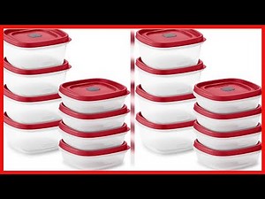 Rubbermaid 16 Piece Food Storage Containers with Lids and Steam Vents, Microwave and Dishwasher Safe