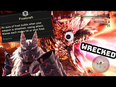 New FROSTCRAFT Longsword Build Looking Nice | MHW Iceborne Alatreon Solo LS