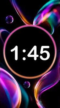 ⏱️ 1 Minute 45 Second Countdown Timer | Clock Ticking Sound & Alarm