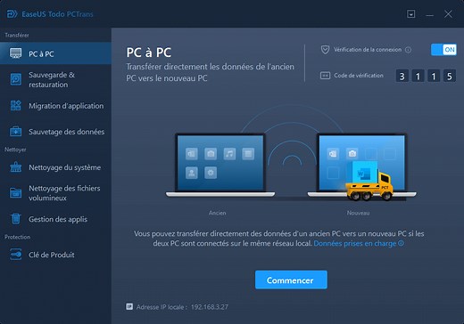 Télécharger le Easy Transfer sous Windows 10/11