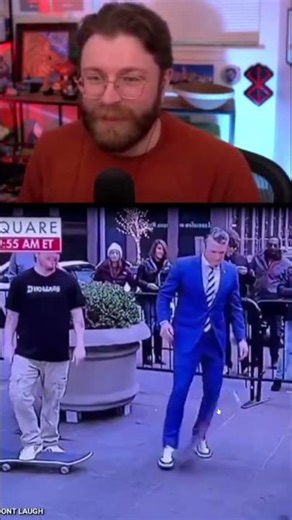 pete hegseth slammed his nuts with a skateboard | vaush #shorts