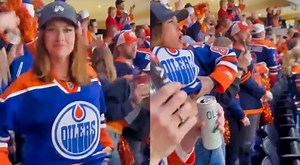 VIDEO: Everyone Was Saying The Same Thing About The Jaw-Dropping Female Hockey Fan Who Flashed The Crowd During Edmonton Oilers’ Win Over The Dallas Stars
