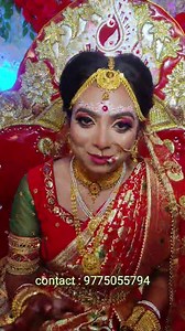 1.1K views · 155 reactions | Today's Real Bride ❤ Bridal Booking going for 2023-2024 Contact @9775055794 | Makeup Artist Baishakhi | Facebook