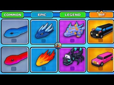 Common vs Epic vs Legend vs Vip Snake Skin's 🐍 Max Level 💯% Winner #snakeclash gameplay#snakeclashio