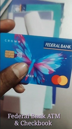 Federal Bank Debit Card And Checkbook || Federal Bank Atm Card || Federal Bank Atm Card BMK Channel