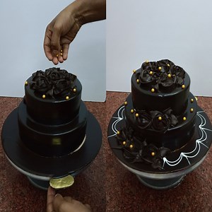 1.8K views · 35 reactions | डबल स्टोरी cake kaise Banta hai || how to make 2 tier chocolate cake making Chocolate cake design Chocolate cake decorating Chocolate cake decorating ideas Chocolate cake How to make chocolate cake How to make chocolate cake design How to make chocolate cake making video Chocolate cake making #viral #chocolatecake #viralchocolateceke #chocolatecakedesign #trending #viral #cakemaking #cake | roshan_cake_chef | Facebook