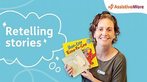 4K views · 55 reactions | Rereading stories builds familiarity and a love for reading. Retelling a story helps us become good readers. In this video, Amanda shows us step-by-step how to retell a favorite story using Proloquo2Go. Watch and start retelling today! | AssistiveWare | Facebook