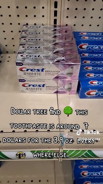 Crest 3D White Toothpaste at Dollar Tree