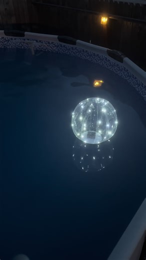 Light up solar ball for pool #pool #solarball