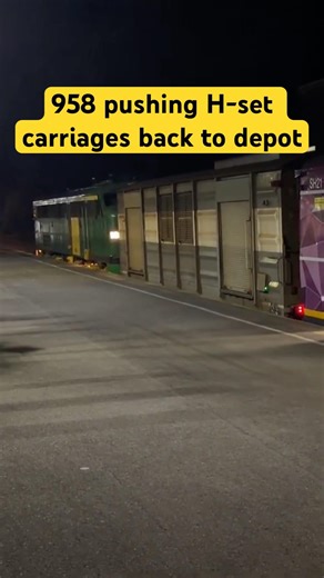 ALCO 958 pushes into Mt Barker depot 🚆 #steamranger #alcodiesel