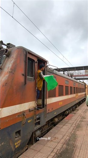 On Duty Assistant Loco Pilot Waving Green Flag #shorts