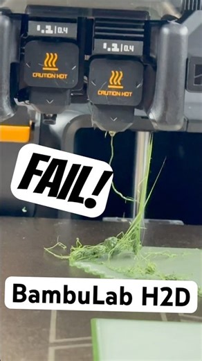 H2D PETG Fail