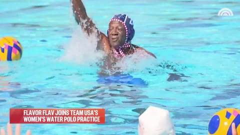 See Flavor Flav join Team USA’s women’s water polo team practice