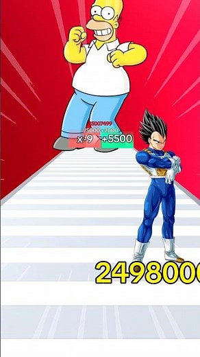Goku vs Simpson challenge video #goku #simpson