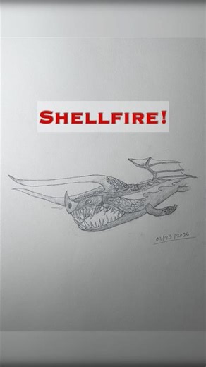 Shellfire drawing! #httyd #howtotrainyourdragon #httydfandom #drawing #foryou #art #fanart