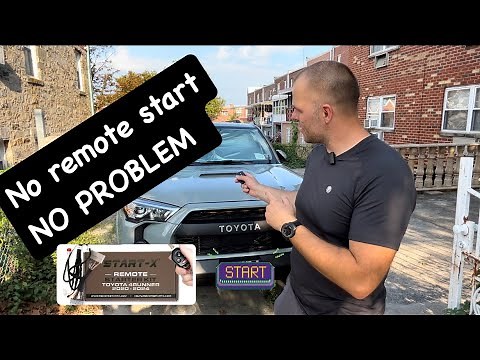 START-X Remote Start Install Toyota 4Runner