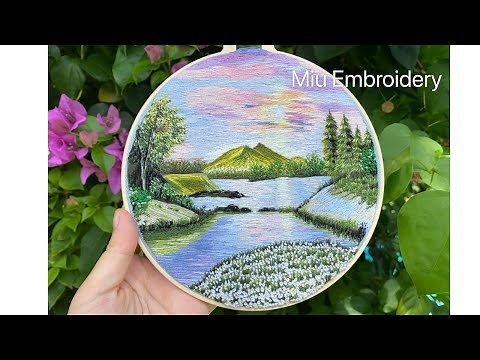 Needle Painting Landscape 🌳Renaissance🌲Hand Embroidery