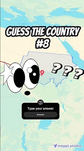 Guess the country on a map! #geographyquiz | Mappi