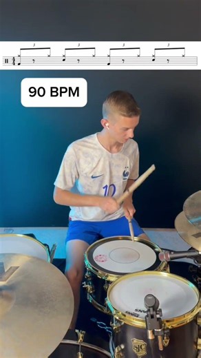 Basic shuffle for drummers #drums #drumlesson #drum