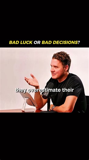 You're Not Unlucky. You're Making Bad Decisions. @IAmMarkManson
