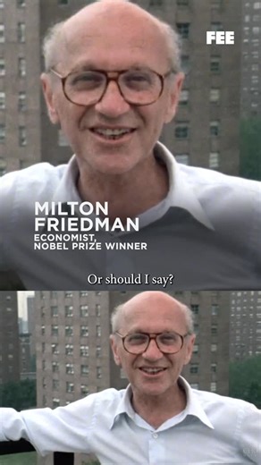 Foundation for Economic Education on Instagram: "Milton Friedman (1912–2006) explains his proposal for a negative income tax as an alternative to traditional welfare systems. Write “Milton Friedman” and we’ll send you an article on his contributions. Friedman offers a direct critique of bureaucracy. He proposed transferring cash to low-income individuals through the tax system itself. Under his proposal, if a person begins to earn income, the subsidy does not disappear abruptly but is reduced gr