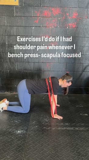Shoulder pain with bench press?? It could be your scapula holding you back Here are a few of our go to moves for training scapular mobility and strength Been the PT or chiro route with no results? Click the link@in our bio to schedule your FREE Discovery Call today! | Kinetix Chiropractic