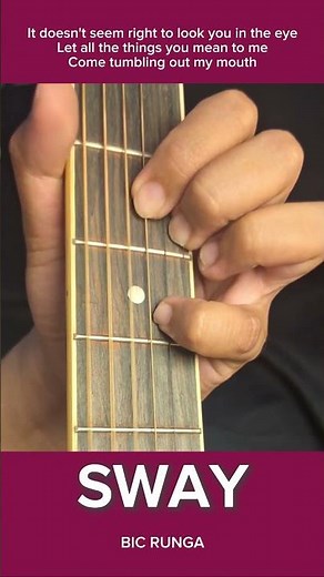 Sway | BASIC CHORDS Tutorial | Bic Runga