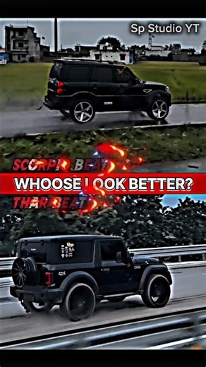 👿THAR VS SCORPIO LOOK ☺🔥 | Sp Studio YT | #shorts