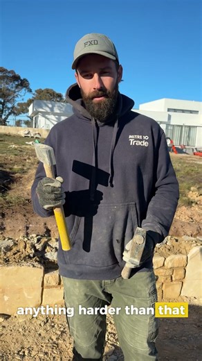 What tools do I use for building stone walls? #stonemasonry