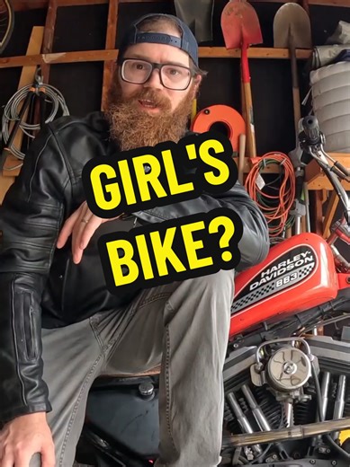 Is This a Girl's Bike? Brother's Harley Davidson Chopper