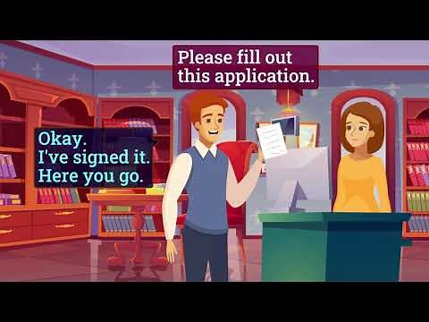 English conversation | English at the library