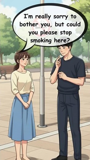 🚭 Asking Someone Politely to Stop Smoking Nearby – English Conversation