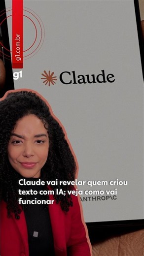 Claude, ChatGPT's rival, will reveal who created text with AI; see how it will work #g1 #shorts