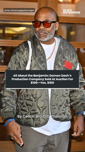 All about the Benjamin: Damon Dash's production company sold at auction for $100—yes, $100