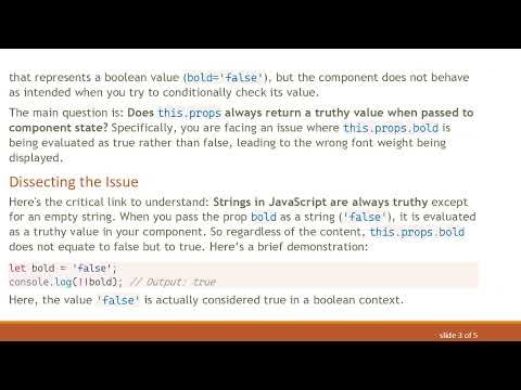 Understanding this.props in React: Why this.props.bold Isn’t Working as Expected