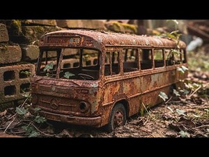 Rust Bucket to Luxury: Restoring an Iconic Mercedes Bus toy car restoration