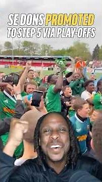 SE DONS PROMOTED TO STEP 5 🍾 #sedons #nonleague