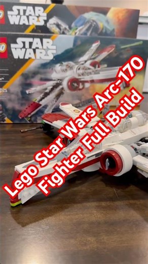 Lego Star Wars Arc-170 Fighter full build #lego #legostarwars #legos #legobuild #starwars