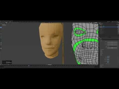 Head modelling part 3 detailed forms