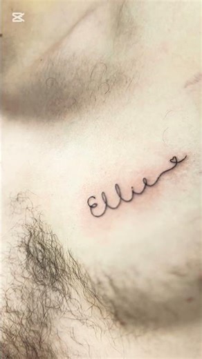 Matching Couple Script Collarbone Tattoo ❤️✨ #love #couple #matbon #tattoo #art #idea #heart #body